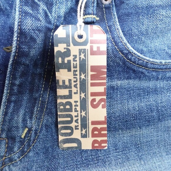 RRL Ralph Lauren Jeans 28 x 32 Slim Fit NEW - Picture 12 of 16